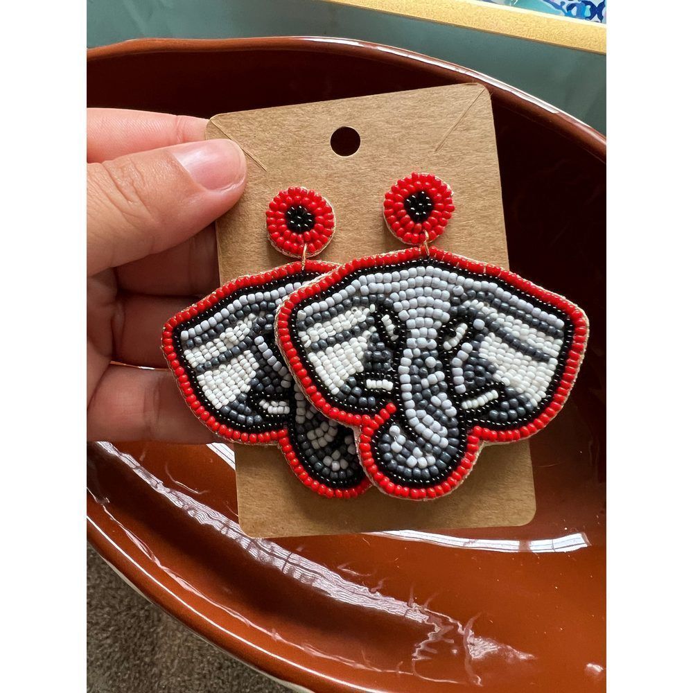 Game Day Elephant Earrings